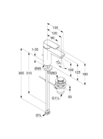 Kludi Pure&Style 100 egykaros mosdócsaptelep leeresztőszeleppel, króm 402900575
