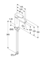 Kludi Pure&Style 100 egykaros mosdócsaptelep leeresztőszelep nélkül, króm 402920575