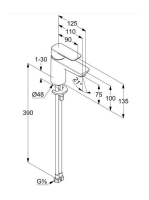 Kludi Pure&Style 75 egykaros hidegindítású mosdócsaptelep ECO funkcióval, króm 403890575WR4