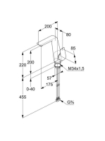 Kludi Ameo egykaros mosdócsaptelep lefolyó nélkül 410240575