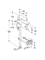 Kludi Ameo egykaros mosdócsaptelep, automata lefolyó garnitúrával 410290575
