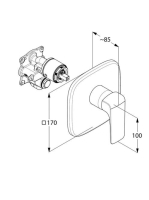 Kludi Ameo falon belüli zuhanycsaptelep, króm 416550575