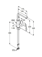 Kludi Zenta SL oldalkaros mosdócsaptelep, lefolyógarnitúra nélkül 480280565