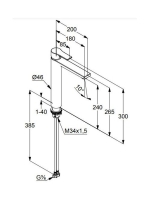Kludi Zenta SL magasított mosdócsap 240 482560565