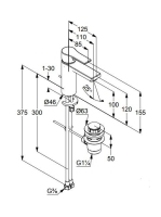 Kludi Zenta SL mosdócsaptelep 100 automata leeresztővel 482900565