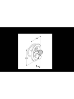 Kludi 1926 falsík alatti termosztátos zuhanycsap, aranyozott 5172045G4