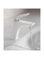 Kludi Balance egykaros króm/fehér mosdócsaptelep, automata lefolyógarnitúrával 520239175