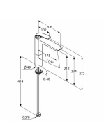 Kludi Balance egykaros króm/fehér mosdócsap mosdótálhoz 522969175