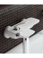 Kludi Balance egykaros króm/fehér kádtöltő- és zuhanycsap 524459175