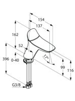 Kludi Amba egykaros mosdócsaptelep, leeresztőszelep nélkül 530260575