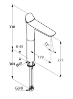 Kludi Amba egykaros mosdócsap mosdótálhoz 532980575