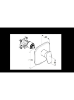 Kludi Amba falsík alatti egykaros zuhanycsap, króm 536550575