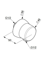 Kludi Sirena gégecső csatlakozóív, matt fekete 6306139-00