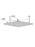 Kludi A-QA fejzuhany, 300 x 300 mm 6453005-00