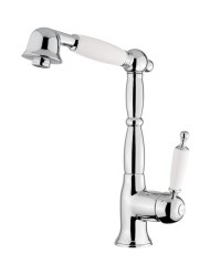 Bugnatese OXFORD 6388 - Kihúzható zuhanyfejes mosogatócsaptelep tört kifolyóval