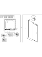 Kolpa San Dorsa TV2D/S 120/K 120-as zuhanyajtó 513950