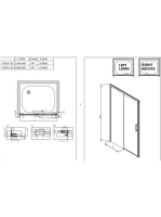 Kolpa San Montes TV2D/S 120/K-L balos zuhanyajtó 514450