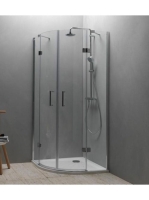 Kolpa San Atlas TKP 90/K íves zuhanykabin 90x200 átlátszó üveg, króm profil 560220