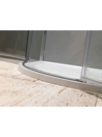 Kolpa San Atlas TKP 90/K íves zuhanykabin 90x200 átlátszó üveg, króm profil 560220