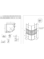 Kolpa San Atlas TKP 90/K íves zuhanykabin 90x200 átlátszó üveg, króm profil 560220