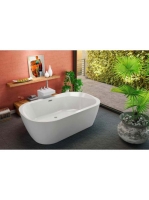 Kolpa San Adam&Eva FS térben álló akril fürdőkád le-és túlfolyóval 190x120 cm, fehér 561130