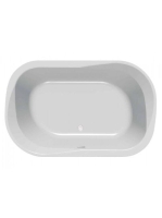 Kolpa San Adam&Eva FS térben álló akril fürdőkád le-és túlfolyóval 190x120 cm, fehér 561130
