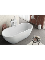 Kolpa San Dalia FS térben álló fürdőkád 170x80 cm, le- és túlfolyóval, fehér 561140