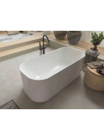 Kolpa San Pandora térben álló fürdőkád 163x68 cm, le- és túlfolyóval, fehér 593420