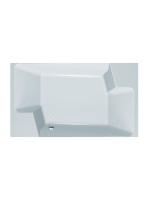 Kolpa San Nabucco kétszemélyes beépíthető akril fürdőkád 190×120 cm, fehér 740360
