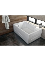 Kolpa San Nabucco kétszemélyes beépíthető akril fürdőkád 190×120 cm, fehér 740360