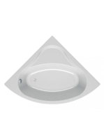 Kolpa San Divante beépíthető sarokkád 140x140 cm, le-és túlfolyóval, fehér 753700