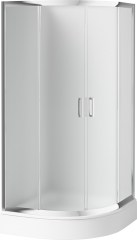 Deante Funkia félkör alakú zuhanykabin 80 cm, savmaratott üveg 