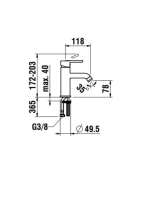 Laufen Lua ECO egykaros mosdócsaptelep húzórudas leeresztő nélkül, króm H3110810041101