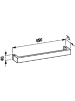 Laufen Kartell By Laufen törölközőtartó 45 cm, smaragd zöld H3813310920001