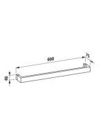 Laufen Kartell by Laufen törölközőtartó 60 cm, smaragd zöld H3813320920001