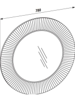 Laufen Kartell by Laufen transzparens tükör, LED világítással H3863330840001