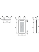 Laufen Lani tükör 45x90cm, világítással H4038501121441