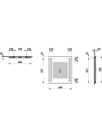 Laufen Lani tükör 60x70cm, világítással H4038521121441