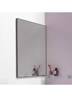 Laufen Frame 25 keretes tükör 45x82,5 cm, világítás nélkül, matt fekete H4474009004501