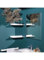 Laufen Frame 25 keretes tükör 60x70 cm, világítás nélkül, fényes alumínium H4474029001441