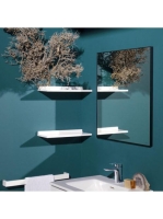 Laufen Frame 25 keretes tükör 60x70 cm, világítás nélkül, matt fekete H4474029004501