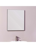 Laufen Frame 25 keretes tükör 65x70 cm, világítás nélkül, matt fekete H4474039004501