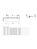 Laufen Frame 25 víztiszta üvegpolc 90x12 cm matt fekete rögzítővel H4475859004501