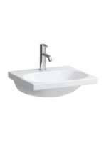 Laufen Lua kerámia mosdó 50x46 cm egy csaplyukkal, túlfolyó nélkül, LCC bevonattal, fehér H8100814001561