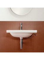 Laufen Lua kerámia mosdó 55x46 cm egy csaplyukkal és túlfolyóval, fehér H8110810001041