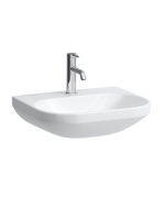 Laufen Lua kerámia mosdó 55x46 cm egy csaplyukkal, túlfolyó nélkül, fehér H8110810001561