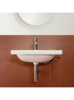 Laufen Lua kerámia mosdó 55x46 cm egy csaplyukkal, túlfolyó nélkül, fehér H8110810001561