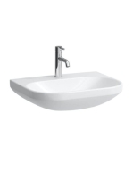 Laufen Lua kerámia mosdó 60x46 egy csaplyukkal, túlfolyó nélkül, LCC bevonattal, fehér H8110834001561
