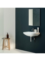 Laufen Lua kerámia mosdó 60x46 egy csaplyukkal, túlfolyó nélkül, LCC bevonattal, fehér H8110834001561