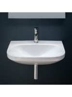 Laufen Lua kerámia mosdó 60x46 egy csaplyukkal, túlfolyó nélkül, LCC bevonattal, fehér H8110834001561